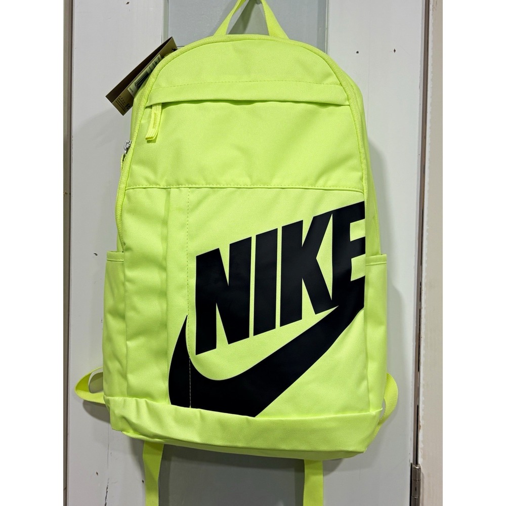 Nike Elemental Backpack 21L Lemon Twist Neon Yellow Black Logo NWT DD0559-736